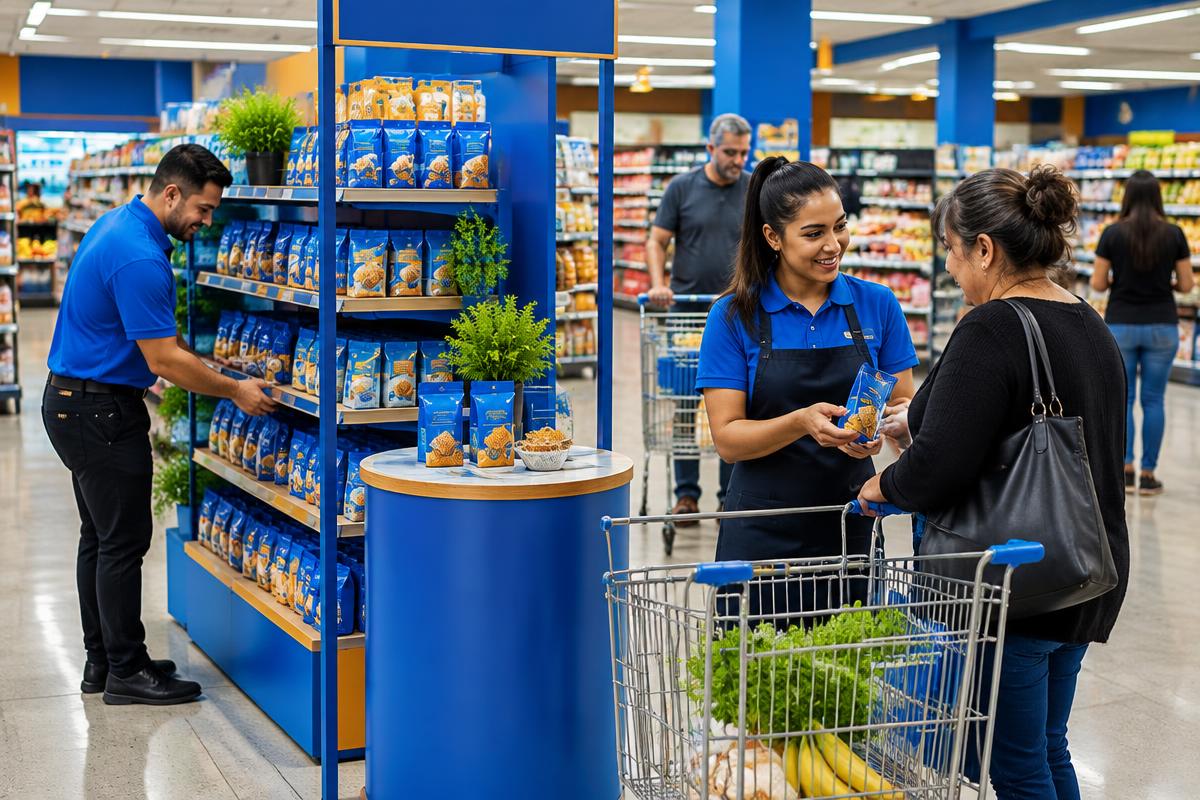 Ação demonstrativa de promoção de vendas